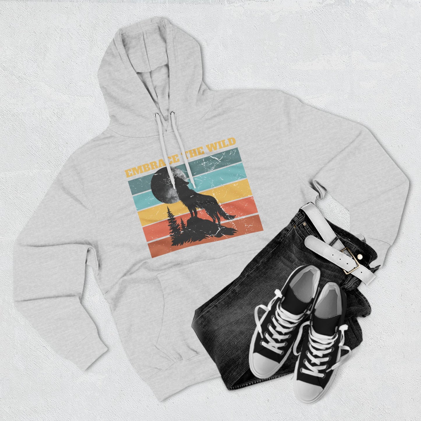Embrace the Wild Fleece Hoodie | Outdoor Adventure Sweatshirt