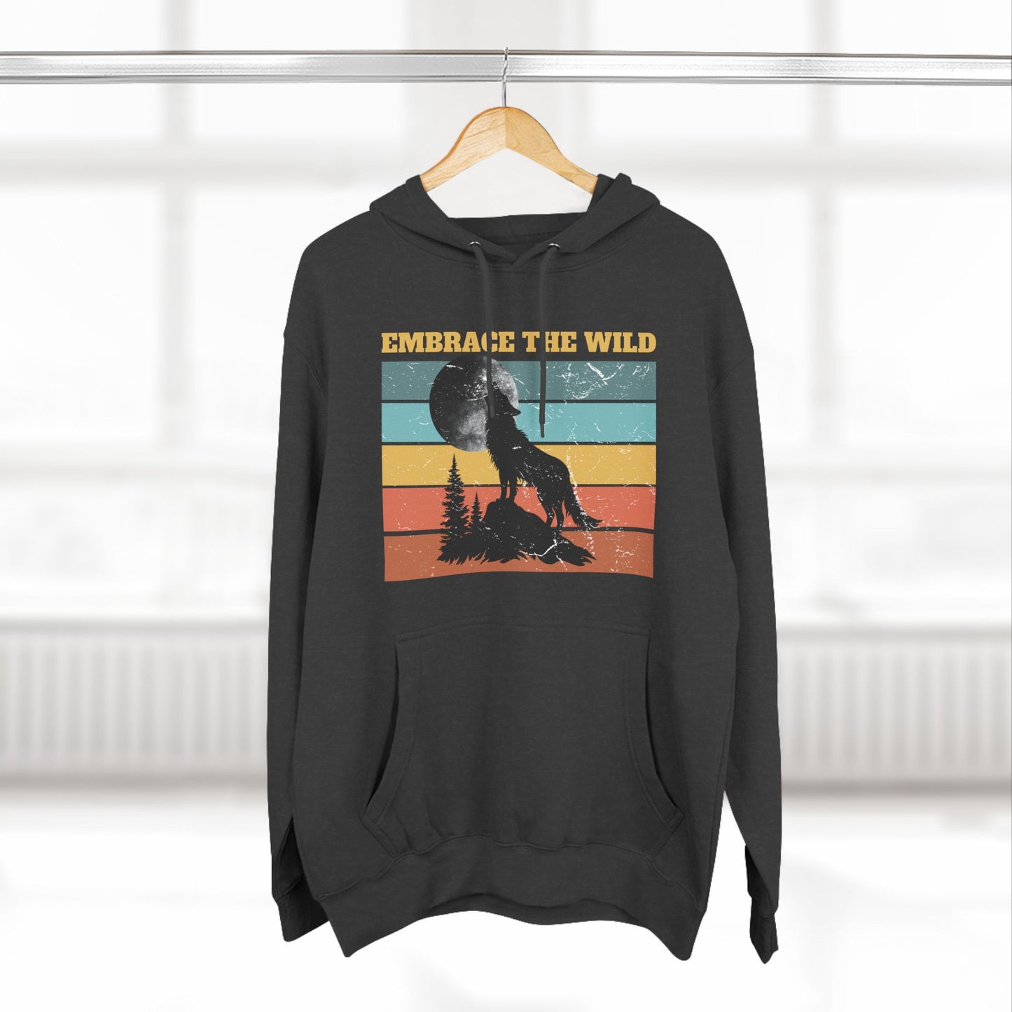 Embrace the Wild Fleece Hoodie | Outdoor Adventure Sweatshirt