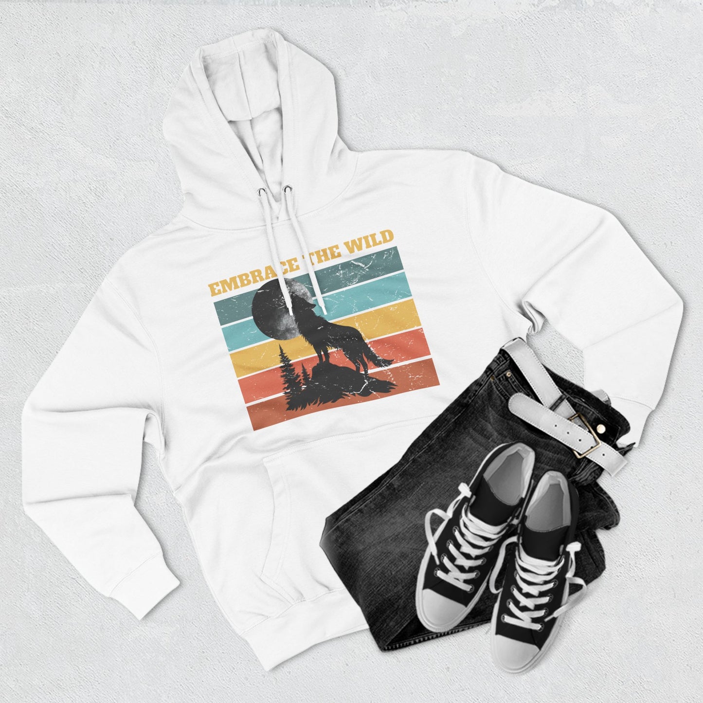 Embrace the Wild Fleece Hoodie | Outdoor Adventure Sweatshirt