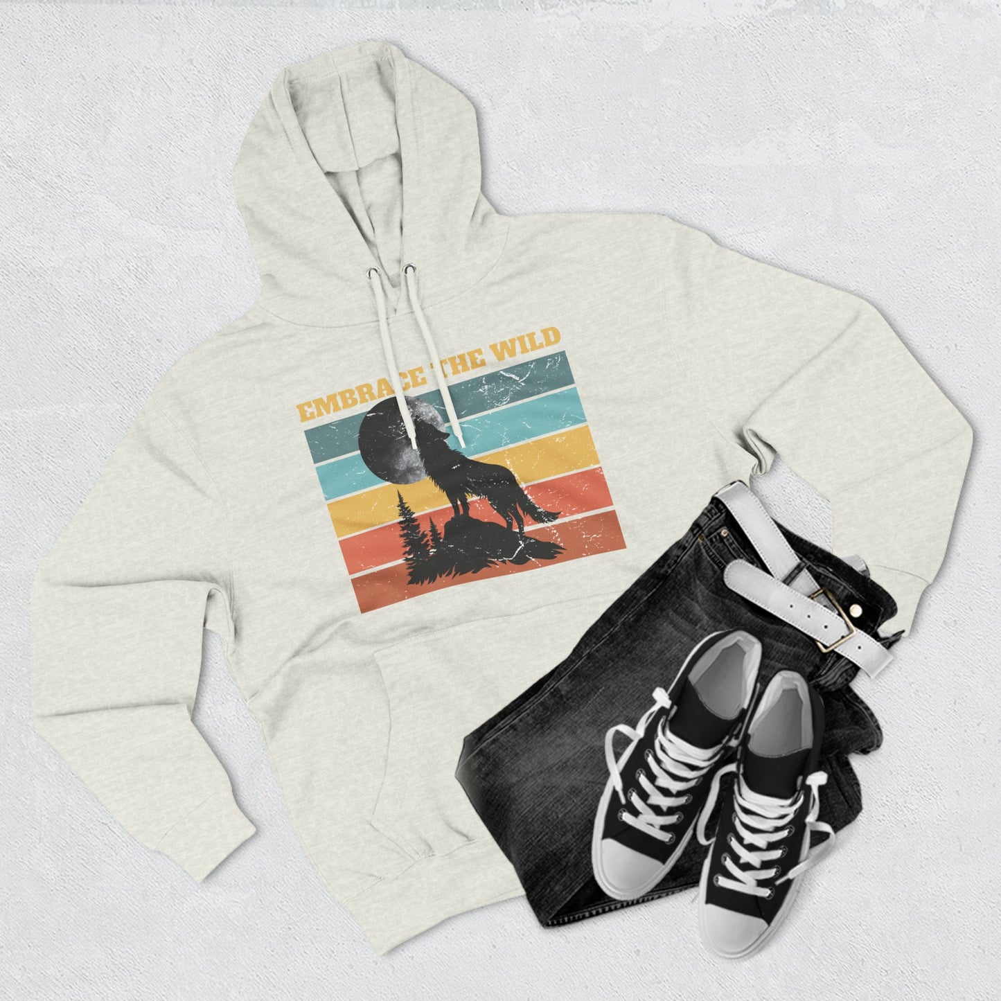 Embrace the Wild Fleece Hoodie | Outdoor Adventure Sweatshirt