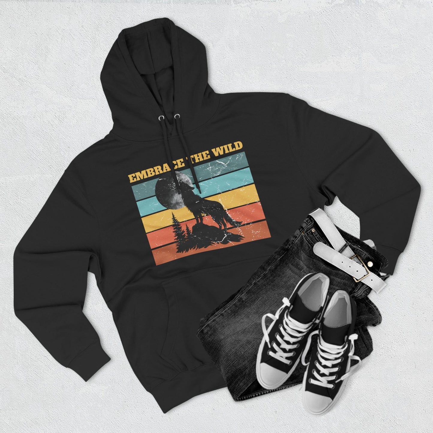Embrace the Wild Fleece Hoodie | Outdoor Adventure Sweatshirt