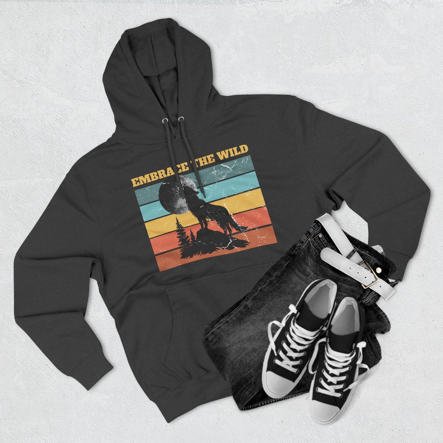 Embrace the Wild Fleece Hoodie | Outdoor Adventure Sweatshirt
