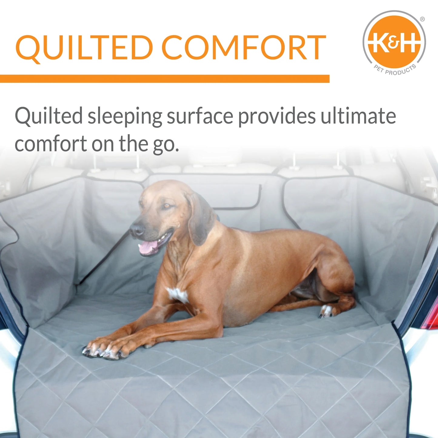 Quilted Pet Cargo Cover, Gray